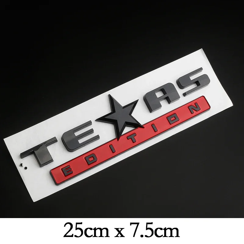 

1 шт. 3D-эмблема TEXAS EDITION для Chevrolet Silverado GMC Sierra, 3D-значок из АБС-пластика, наклейка на боковое крыло автомобиля, автомобильные наклейки