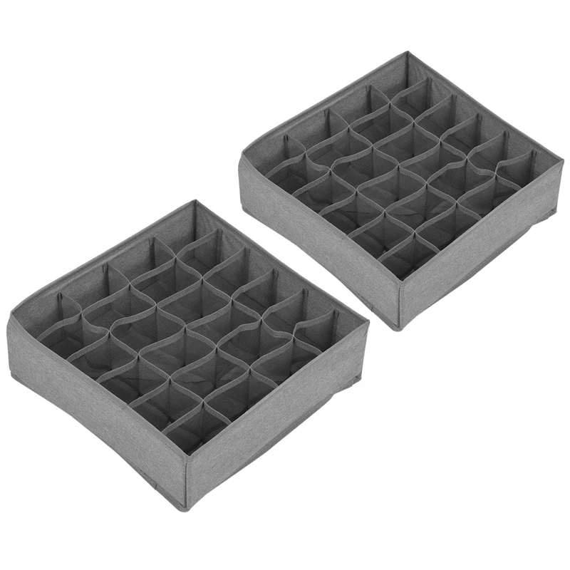 

Розничная продажа, 2 упаковки, органайзер для шкафов и носков, разделитель ящиков, складной органайзер для шкафа на 24 ячейки, аксессуар для St