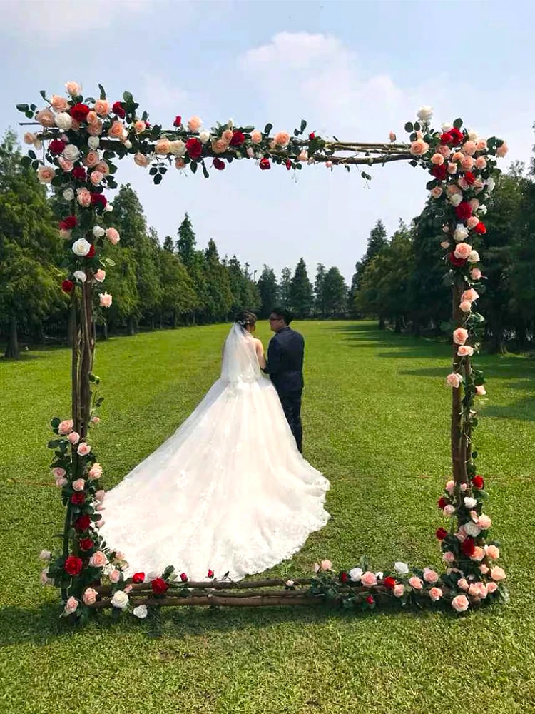 

Искусственные розы 180 см, цветы на веревке, лоза, украшение для свадебной арки, настенная висячая гирлянда, венок для дома, спальни, Рождественский Декор