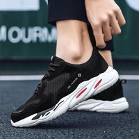 student mesh shoes mens breathable trend casual shoes personality korean version of the sports style running shoes