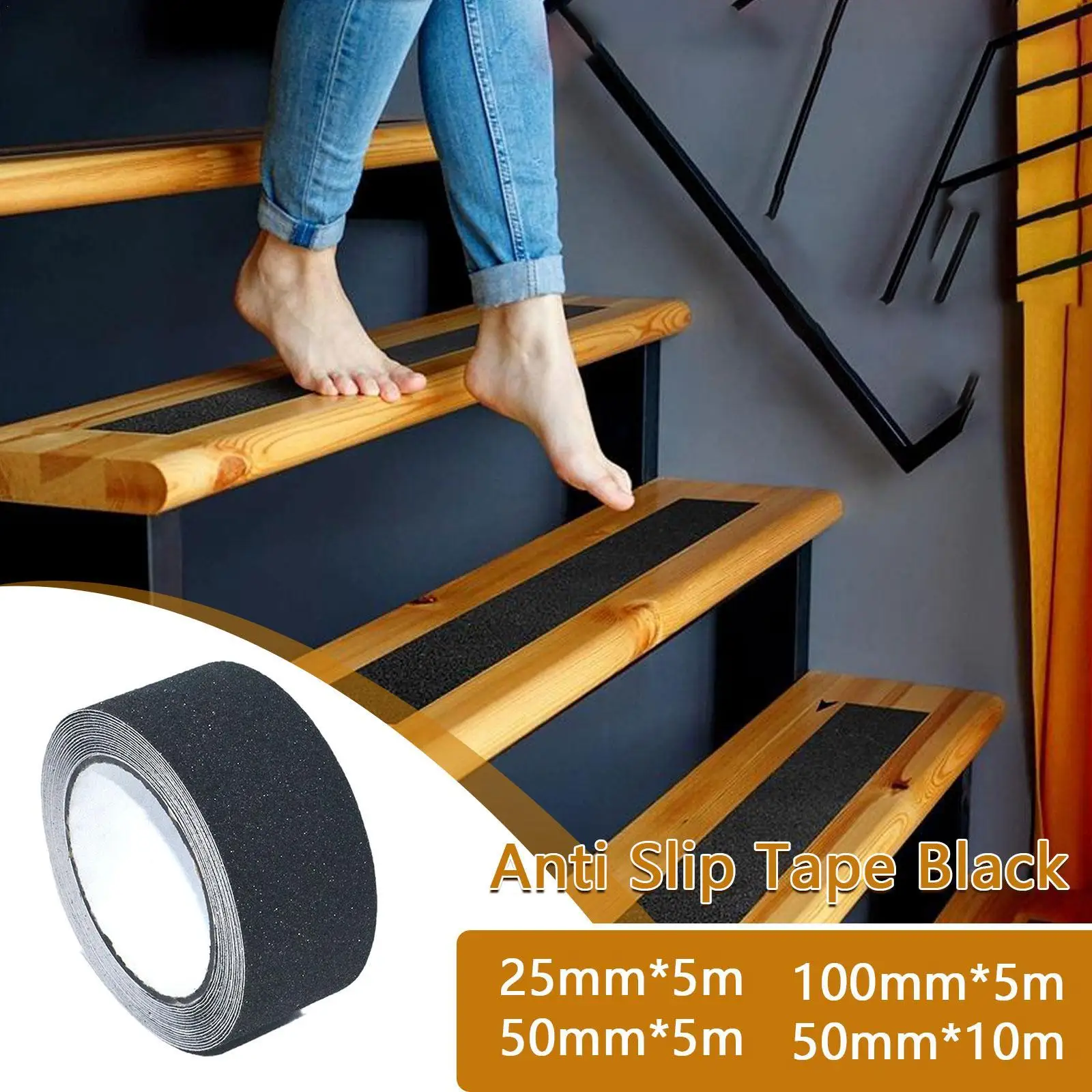 

Non Slip Safety Grip Tape Anti-Slip Indoor/Outdoor Stickers Strong Adhesive Safety Traction Tape Stairs Floor