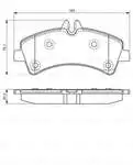 

986495099 rear brake pad for double wheel CRAFTER SPRINTER 2.5TDI 06