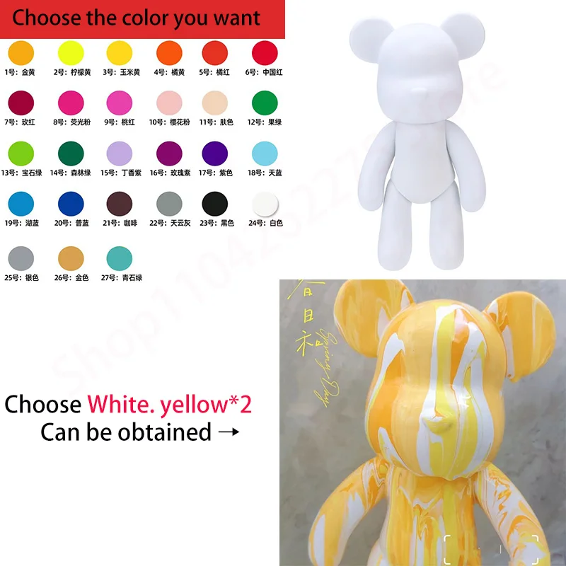 33 см жидкий медведь ручной работы DIY материал домашний белый эмбрион украшение