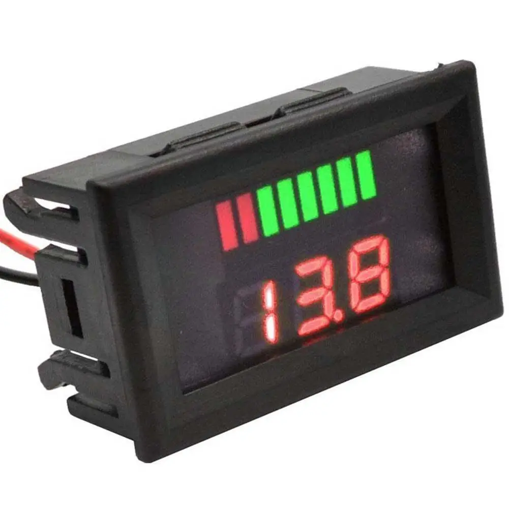 

Led Digital Voltmeter Digital Voltage Indicator Meter Battery Gauge Voltmeter Ammeter For Car Marine Motorcycle Ship 12v- 6 U8j0