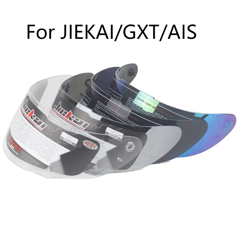 Motorcycle Helmet Visor Lens for JIEKAI AIS Casque Moto Motorbike Wind Shelter Lenses Anti-fog Night Vision Helmet Visors