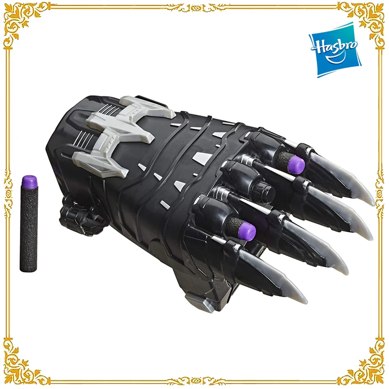 

Hasbro Nerf Power Moves Marvel Avengers Black Panther Power Slash Bullet Launcher Dart-Launching Toy Kids Roleplay Gift E9149