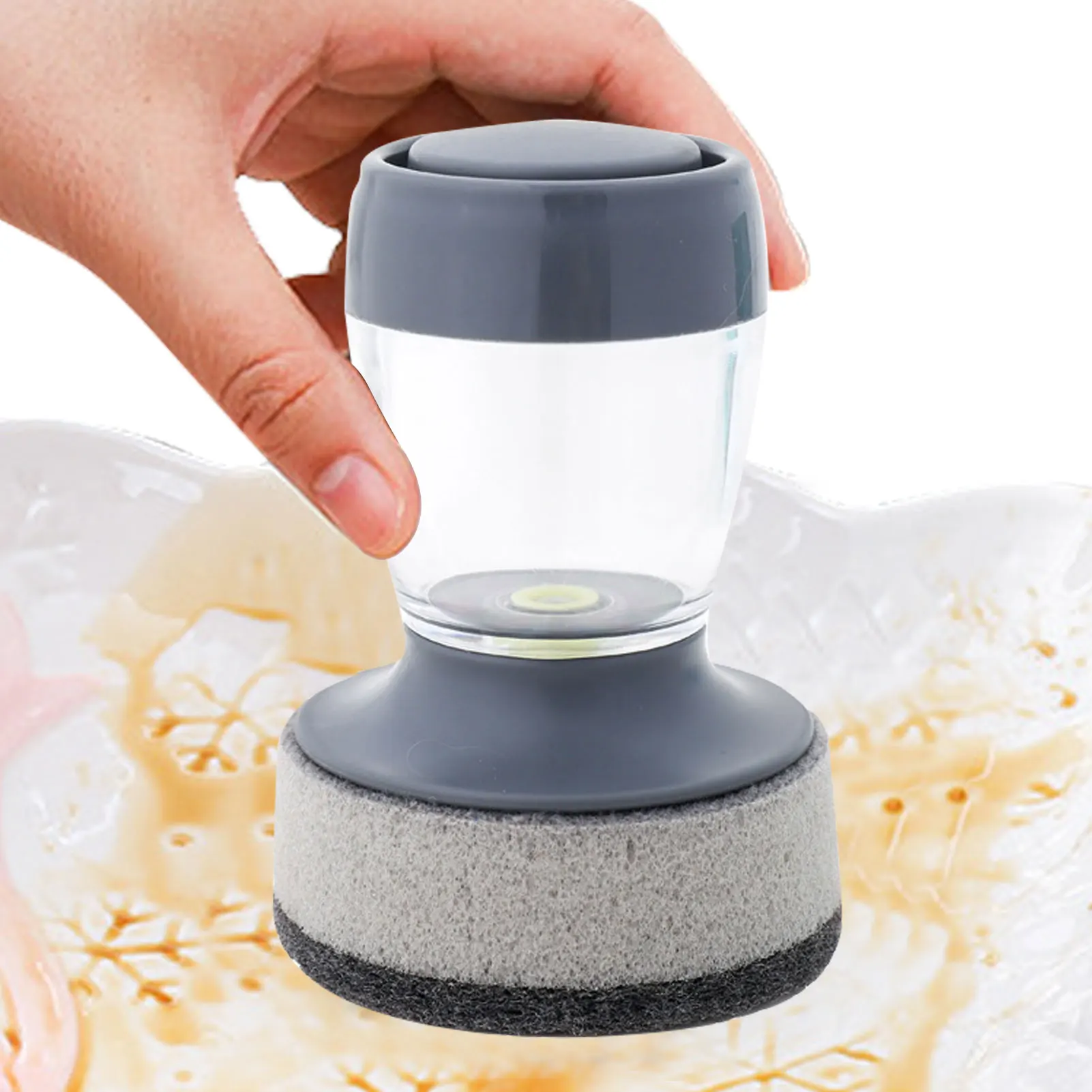

Kitchen Dishwashing Brush Dish Scrub Brushes with Soap Dispenser for Vegetable Utensils Cleaning Tool Kitchen Accessories