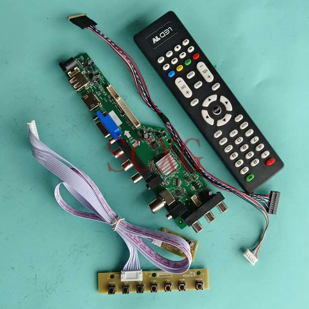 

LCD Controller Board DIY Kit For LTN173KT03-H01 Monitor 1600 900 USB AV VGA HDMI-Compatible DVB Digital Signal 17.3" LVDS 40 Pin