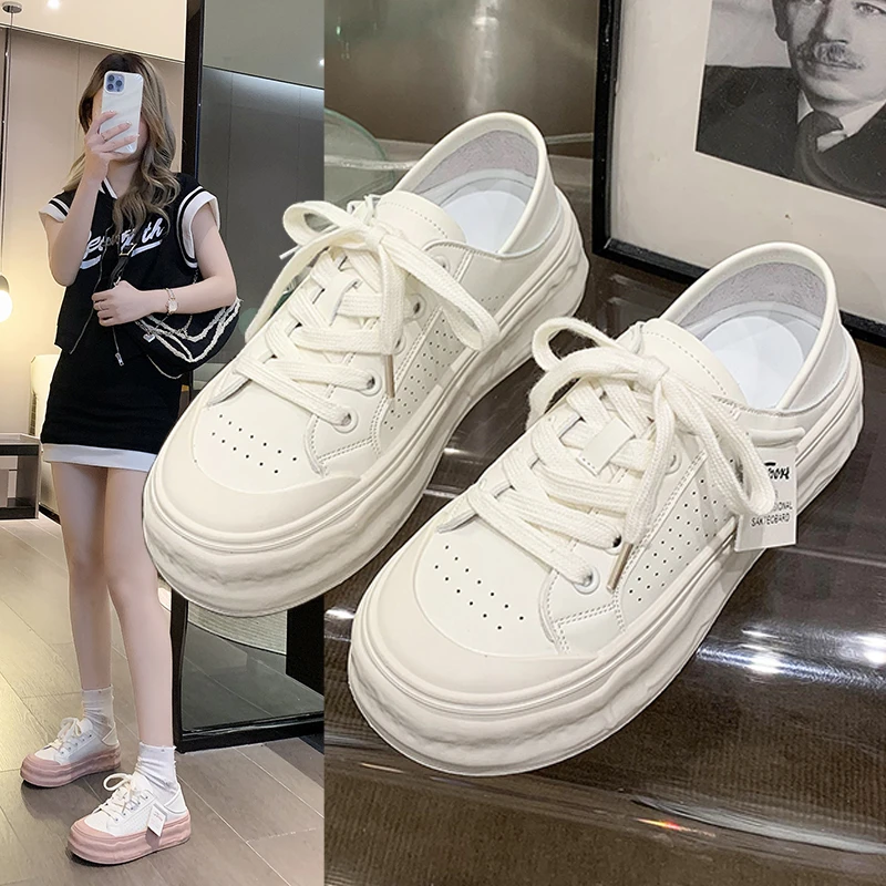 2023 New Popular Style Splicing Popular Simple Style Versatile Little White Shoes Sports Casual Shoes Women's Shoes