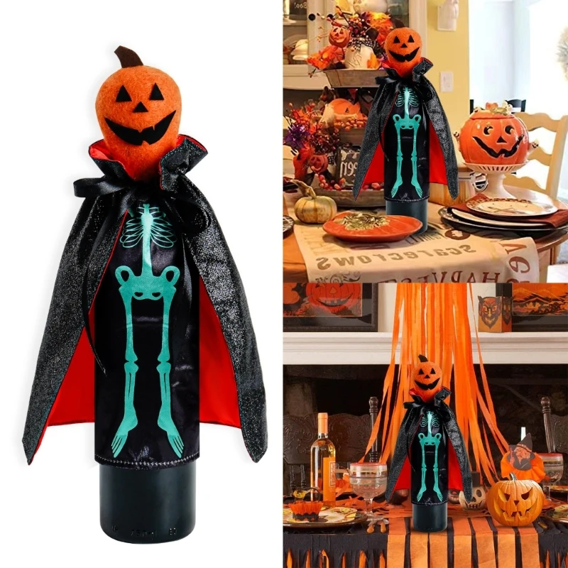

Halloween Wine Bottle Cover, and Spooky Decor Wine Bottle Covers DropShip