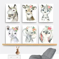diy 5d diamond painting kit rabbit elephant animal full drill cross stitch cartoon cute gift wall kid room bedroom home decor