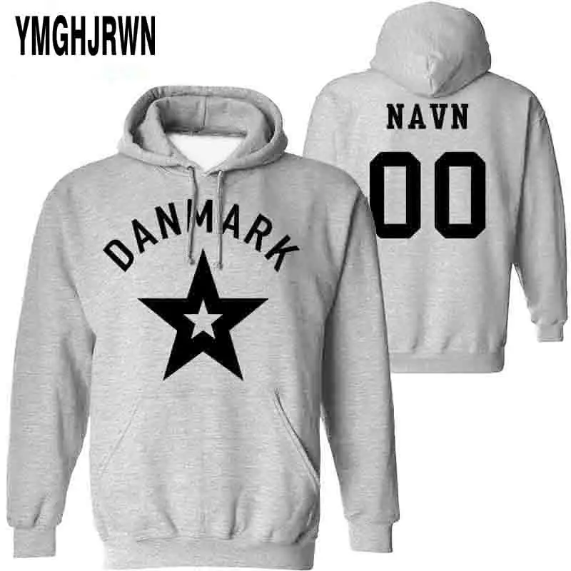 

DENMARK Male Pullover Custom Made Name Number Dnk Sweatshirt Nation Flag Danish Kingdom Country Danmark Dk Casual Boy Clothes