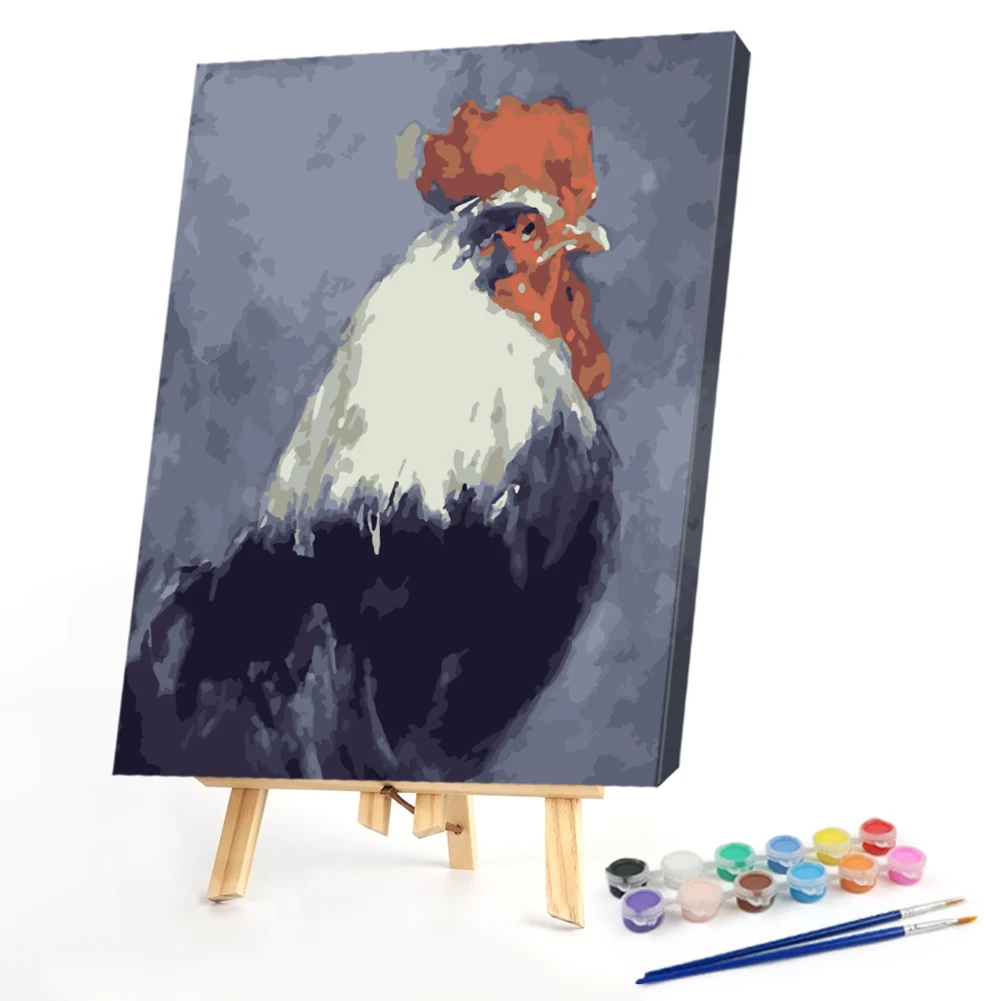 

Canvas Painted Animals Oil Paint by Numbers Virgin Coloring Wall Art Modern Home Living Room Bedroom Decor Gift Supplies