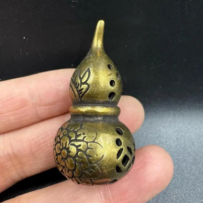 Латунный брелок с тыквой подвески резной цветок лотоса полый подвесные