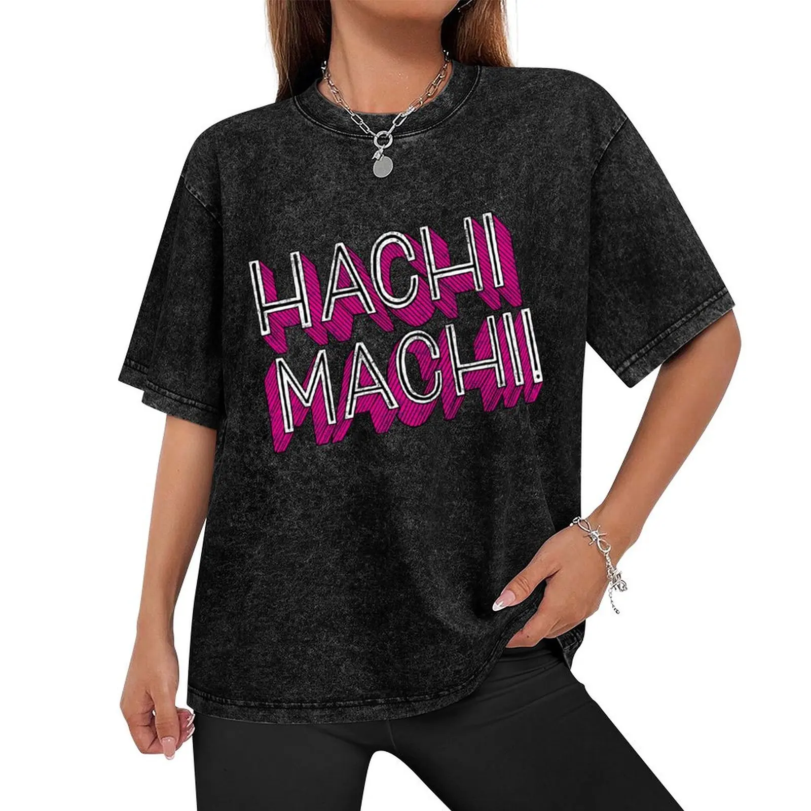 HACHI MACHI! Футболка уличная одежда милая больших размеров забавные подарки футболки