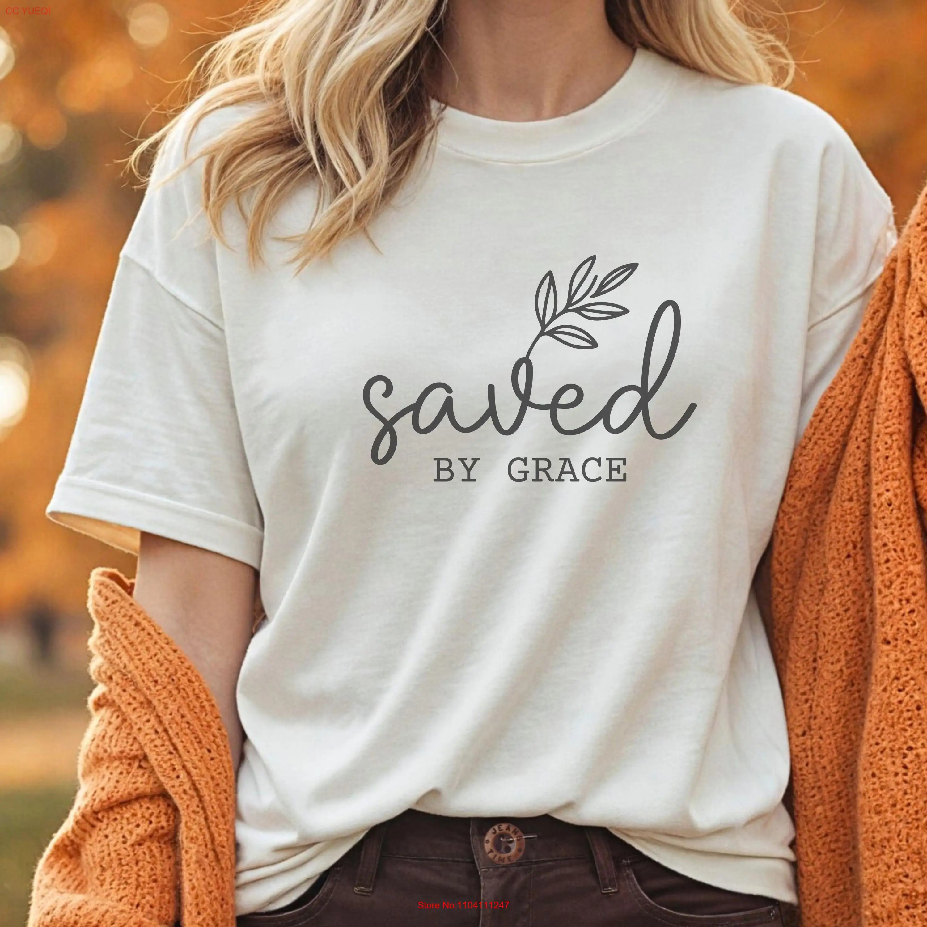 Комфортные цвета спасавшие на Грейсе Религиозная футболка Христианская одежда