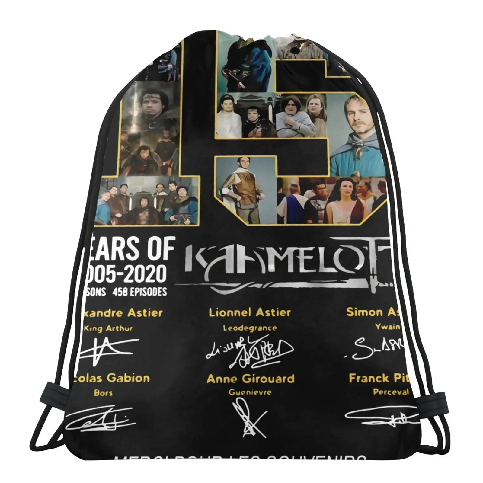 

15 Years Of Kamelot 2005-2020 Bag Backpack Bag Ropes Bag Straw Bag Drawstring Backpack Drawing Bags Backpack Bag Backpack Sack