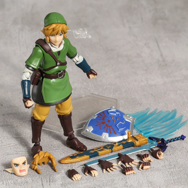 Skyward Sword Link Figma 153 Action Figure Joint Movable Model Brinquedos Toy