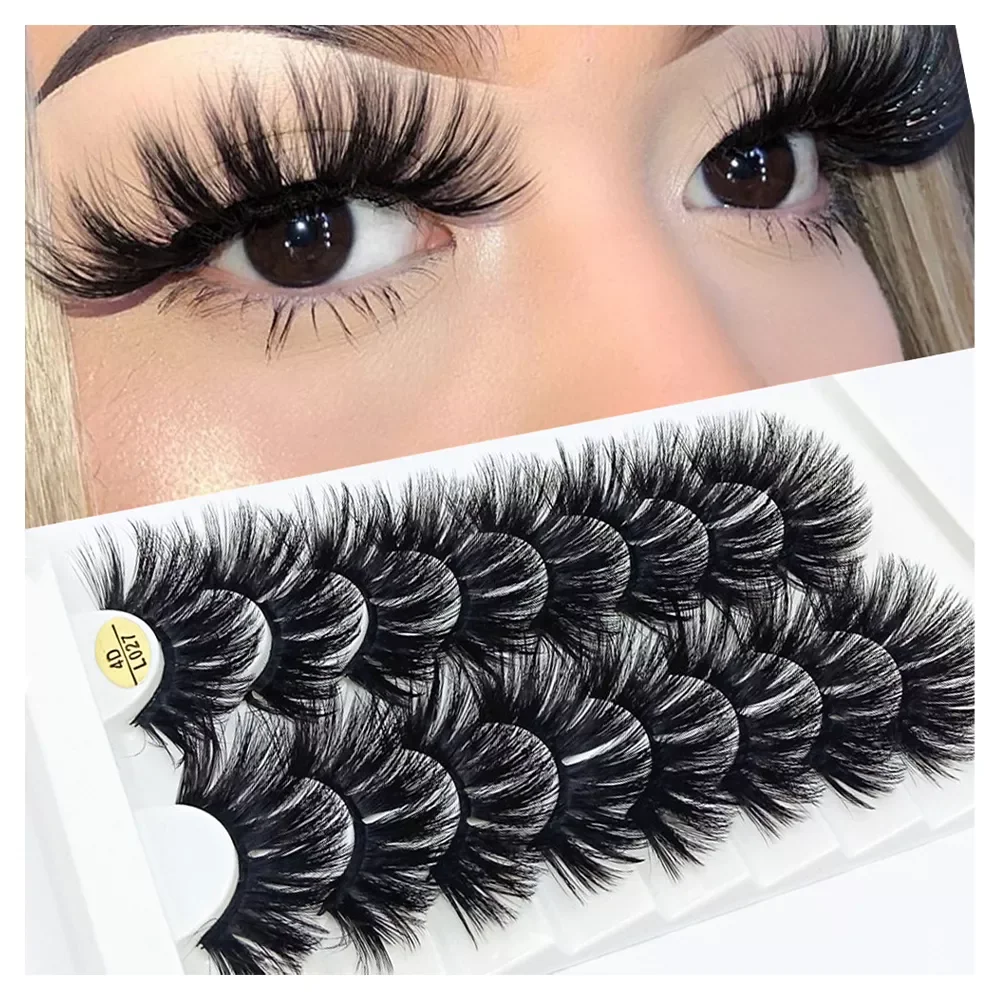 

NEW2023 pairs of 25mm mink eyelashes 3D dramatic false eyelashes handmade fluffy eyelashes natural long 25mm eyelash extension