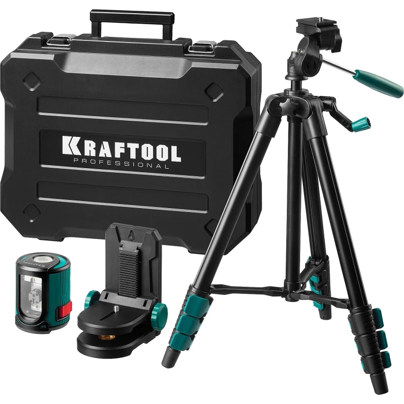 Уровень лазерный автоматический KRAFTOOL 34700-4 (горизонталь вертикаль и крест