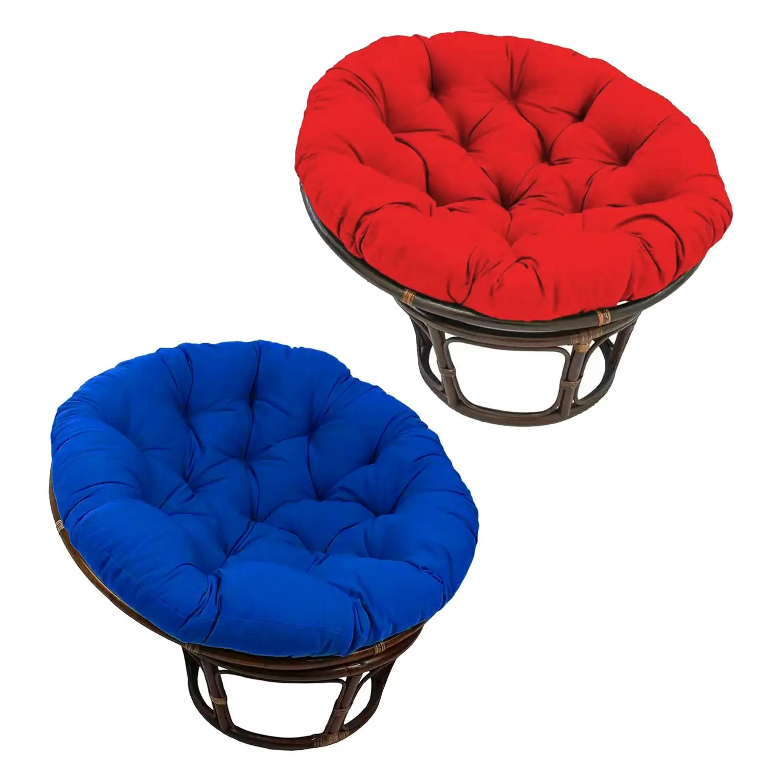 Thickened Overstuffed Round Cushion 60cmx60cm Egg Chair Swing Chair Pads for Hanging Beds Hanging Baskets Rocking Chairs