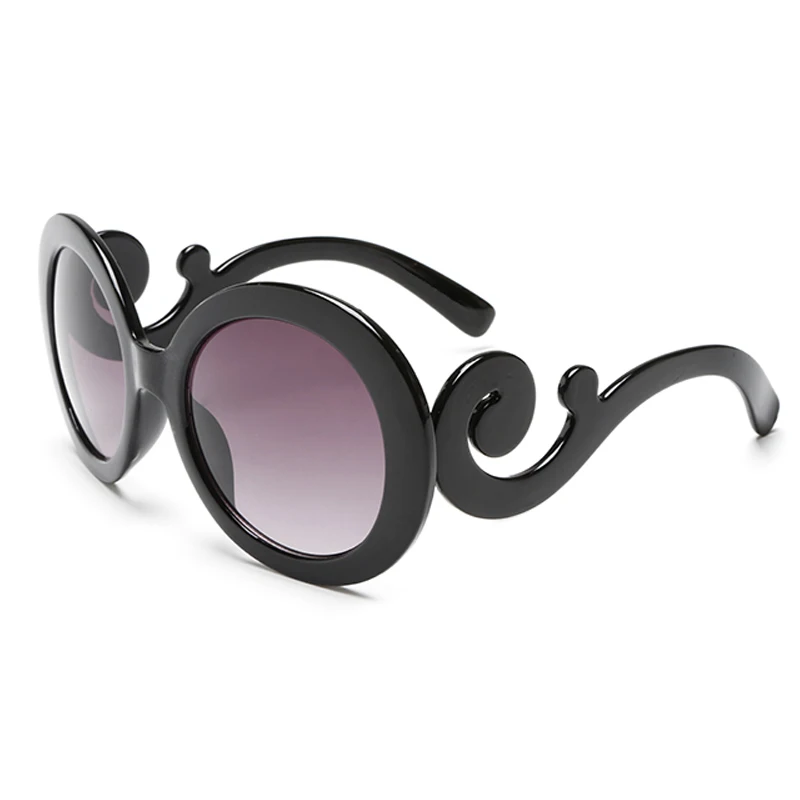 

2023 New Arrivals Sunglasses Cat Eye Round Big Frame Brand Design Pattern Vintage Retro Women's Goggles Sunshade UV400