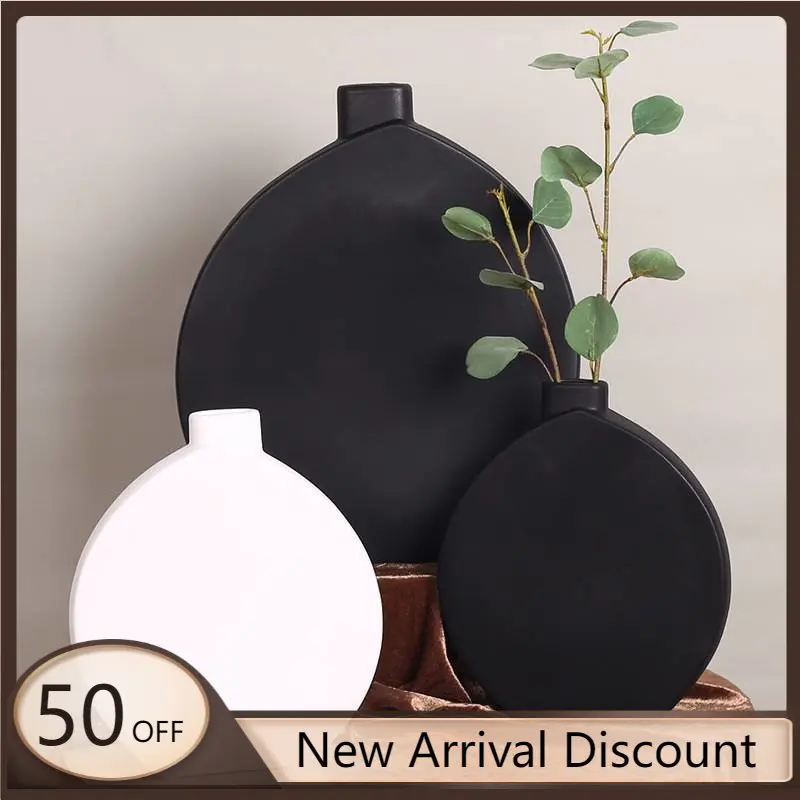 

Original Minimalist Vase Black Balcony Hydroponic Unique Vase Design Minimalist Decoration Maison Vase Table Decoration
