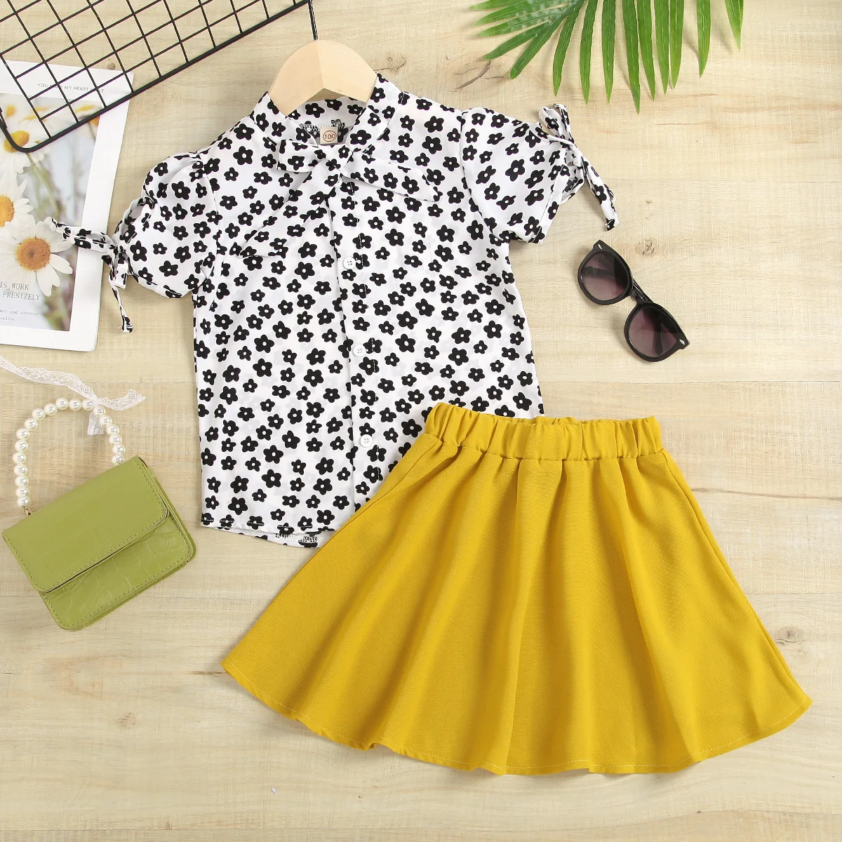 

Girls Clothes Sets Summer 2023 Children Fashion Shirts Skirts 2pcs Princess Party Suit For Baby Girl Costume 6 Years Kids Outfit