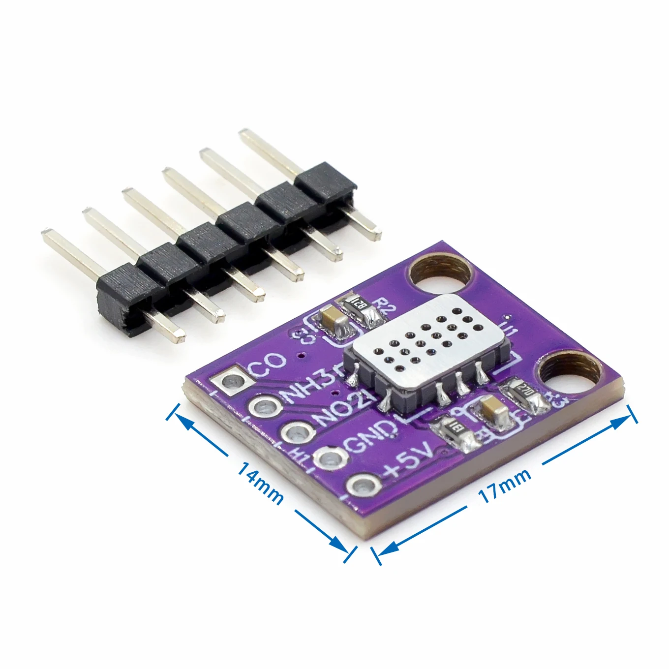 Модуль обнаружения качества воздуха MICS-6814 для Arduino.