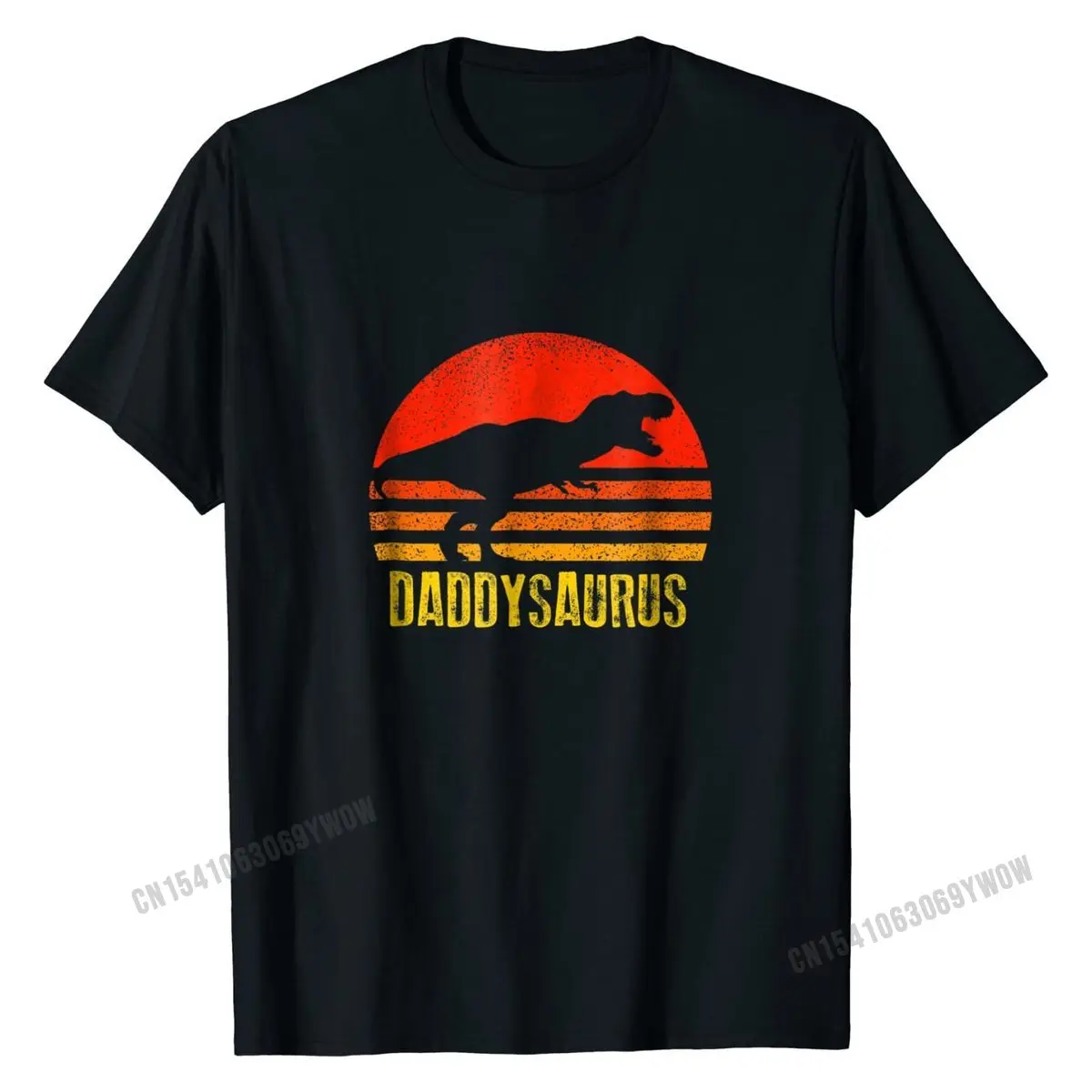 

Daddysaurus Shirt Retro Vintage Sunset Dinosaur Gift T Shirt Tops Tees Cheap Cotton 3D Printed Gift Young