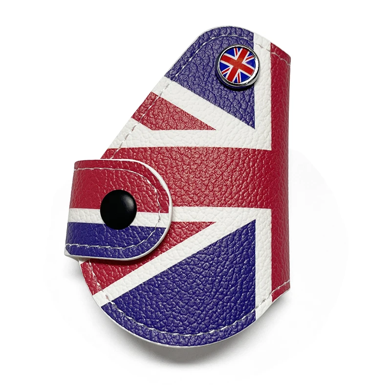 Фото Кожаный чехол-ключница в стиле флага для Mini Clubman Countryman Union Jack Cooper R55 R56 R57 R58 R59 R60 F55 F56 №5