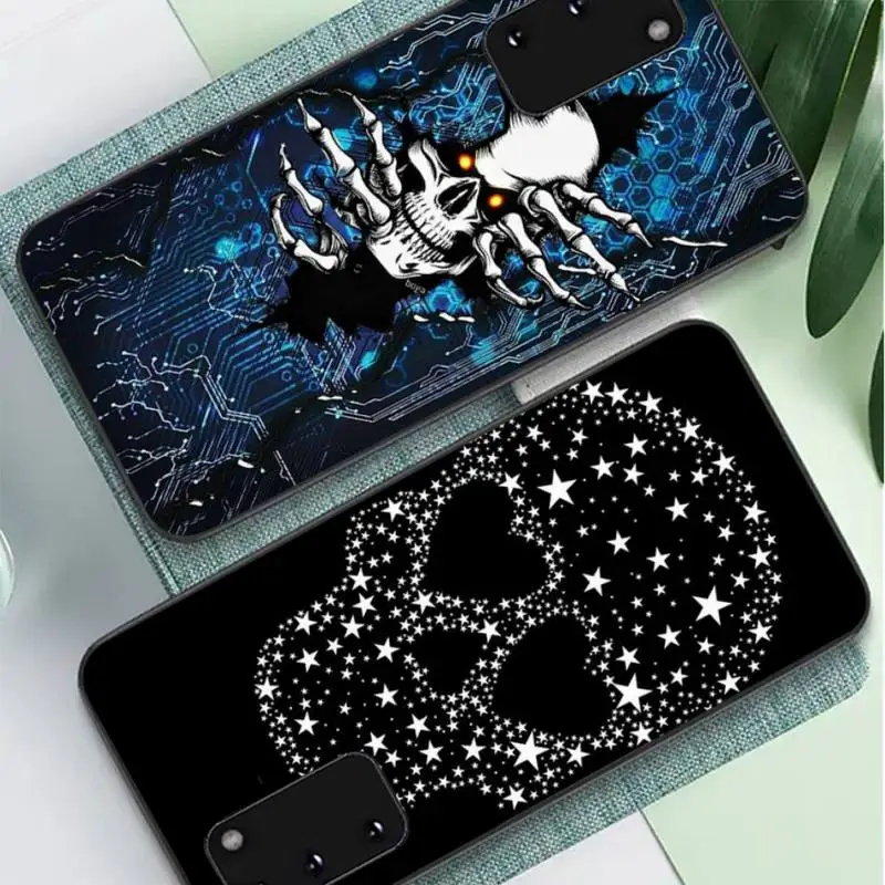 

Fashion Skull Phone Case for Samsung S10 21 20 9 8 plus lite S20 UlTRA 7edge