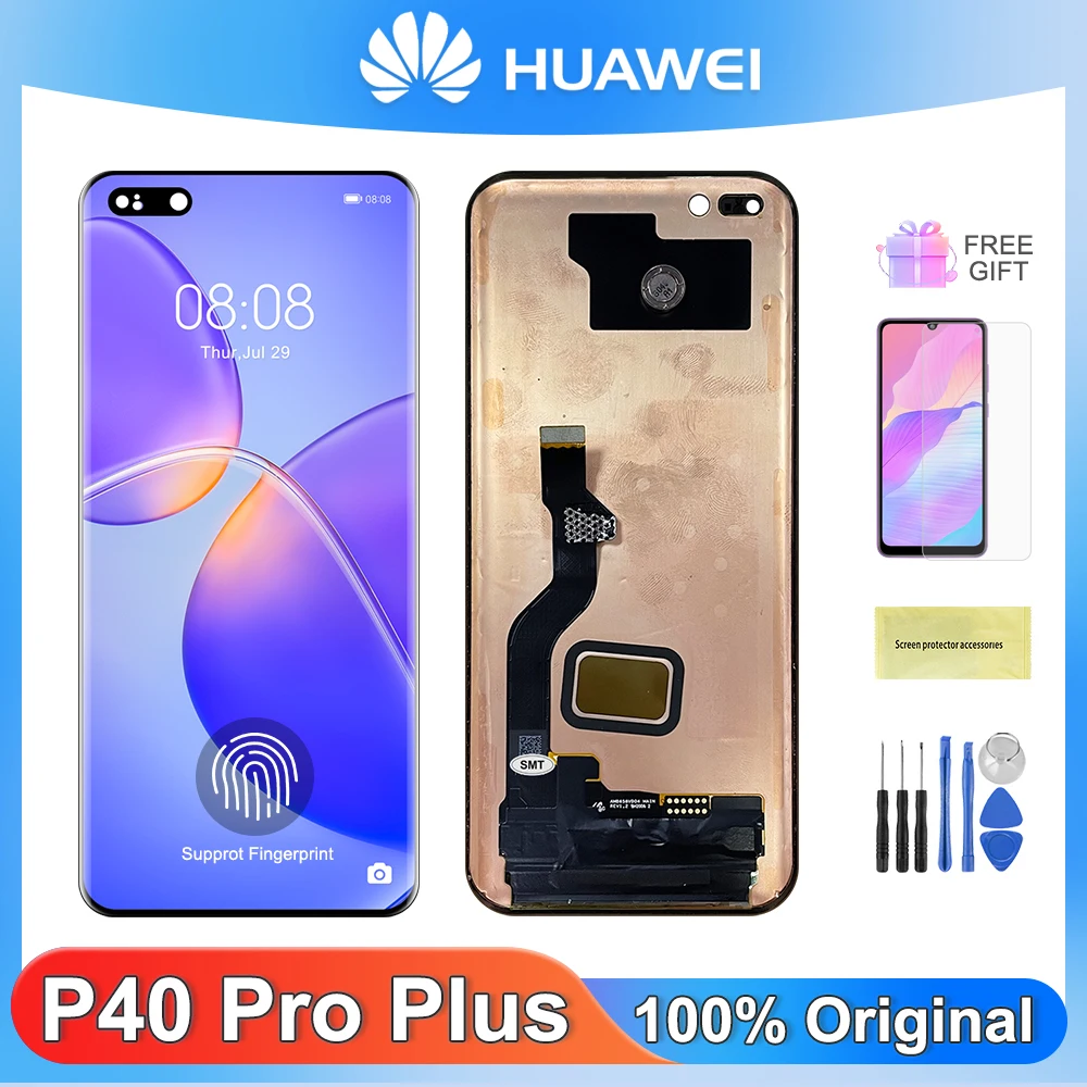

P40Pro Plus 6,58 ''оригинальный экран для HUAWEI P40 Pro Plus ЖК-дисплей сенсорный экран дигитайзер в сборе для Huawei ELS-N39 LCD