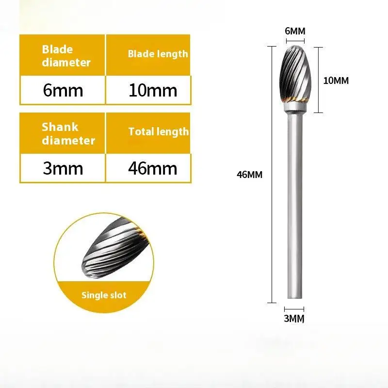 Новый фрезерный станок из карбида вольфрама, вращающийся инструмент, заусенцы, двойная алмазная огранка, вращающиеся инструменты, электрическое шлифование