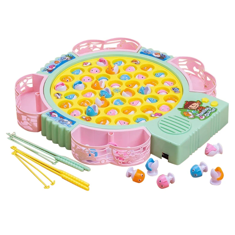 

Fishing Game Toy Fishing Balance Games Toy Set Rotating Fishing Game Toys With Music Kids Gifts For Funny Birthday