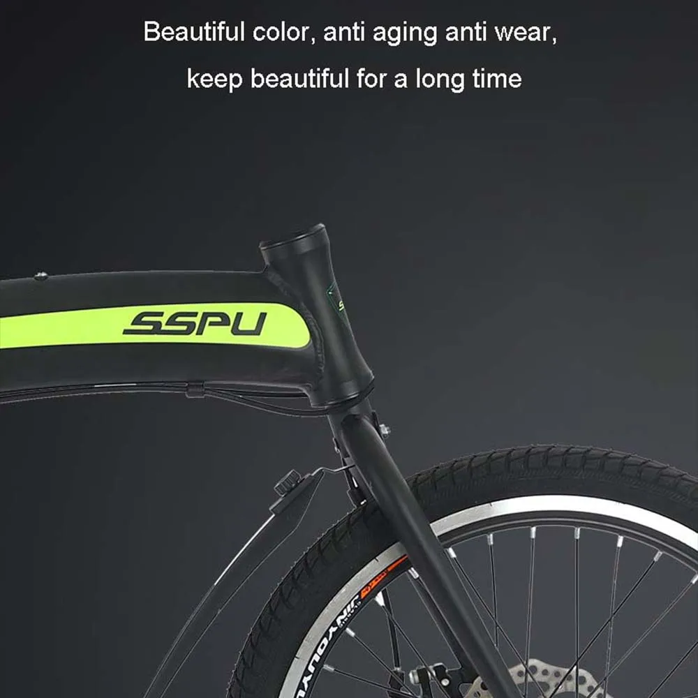20 Inches Bike Folding Bicycle Adult Aluminum Alloy Frame Light Portable Integral Wheel Disc Brake Variable Speed Convenient images - 6