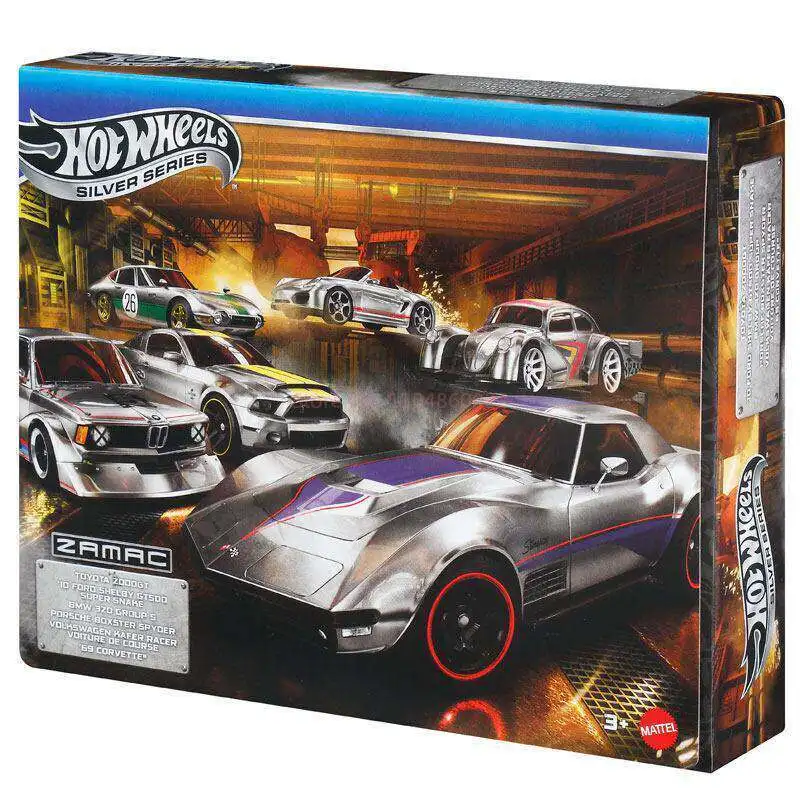 Новый набор из 6 машинок Hot Wheels ZAMAC: Toyota, Porsche, Ford, VW, BMW. Декоративный подарок. Коллекционные модели автомобилей 164. (art.: 3920d9bace5c1) - 3920d9bace5c1
