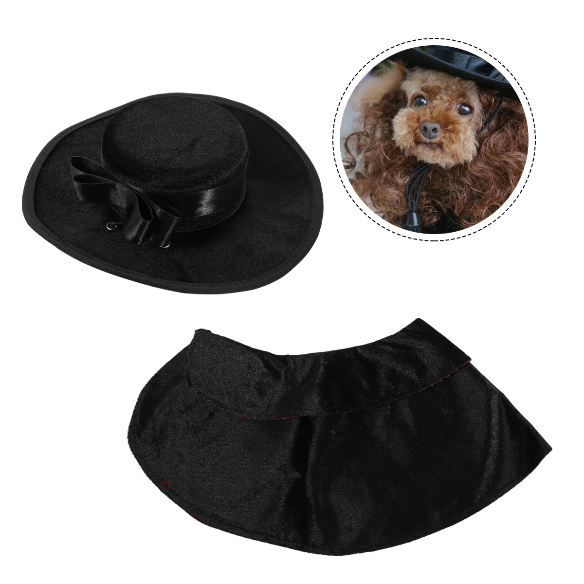 

Costume Hat and Cloak Set for Dog Cat Cosplay and Performance