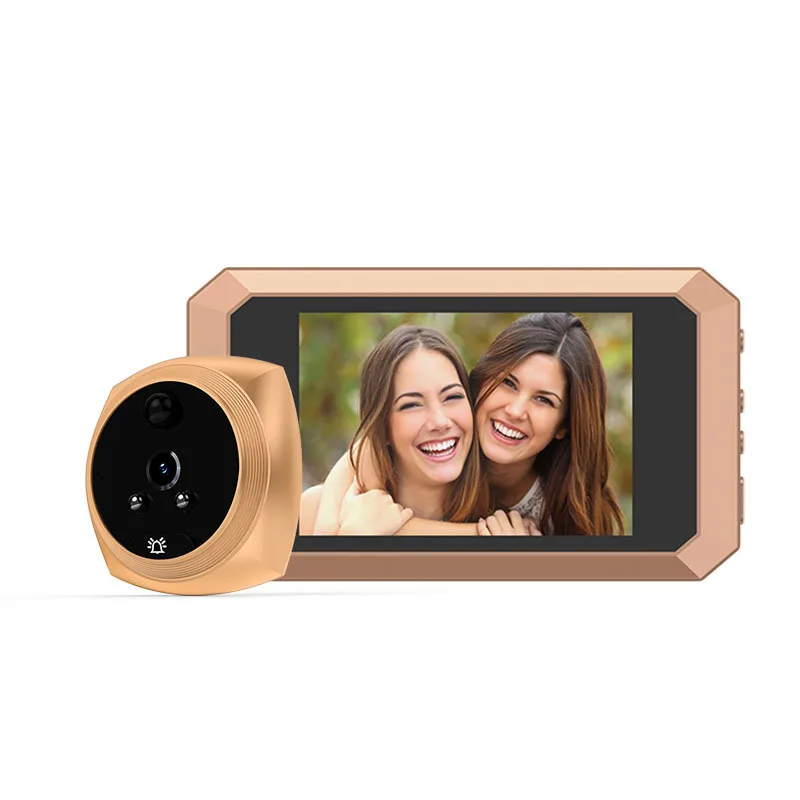 Doorbell 3.5 Inch  Video Eye Door Bell Peephole Camera Digital Viewer HD 1080P Smart Intercom Apartment Home Ding Door Bell home