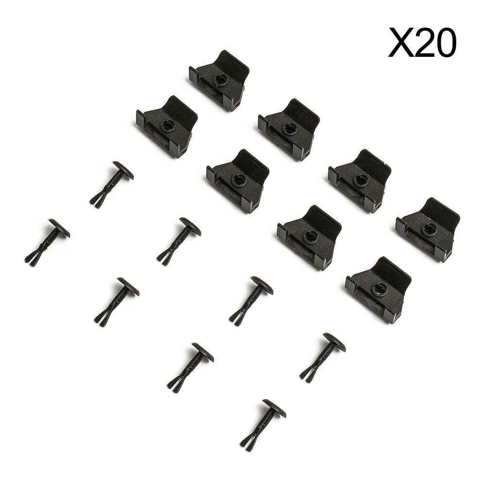 

20X(10 Sets) Front Fender Bumper Cover Clips Pin Kit For Toyota For Lexus 53879-58010 47749-58010 Replacement Exterior Car Parts