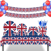 great britain uk flag birthday party disposable tableware sets plates cake display stand national day carnival party supplies