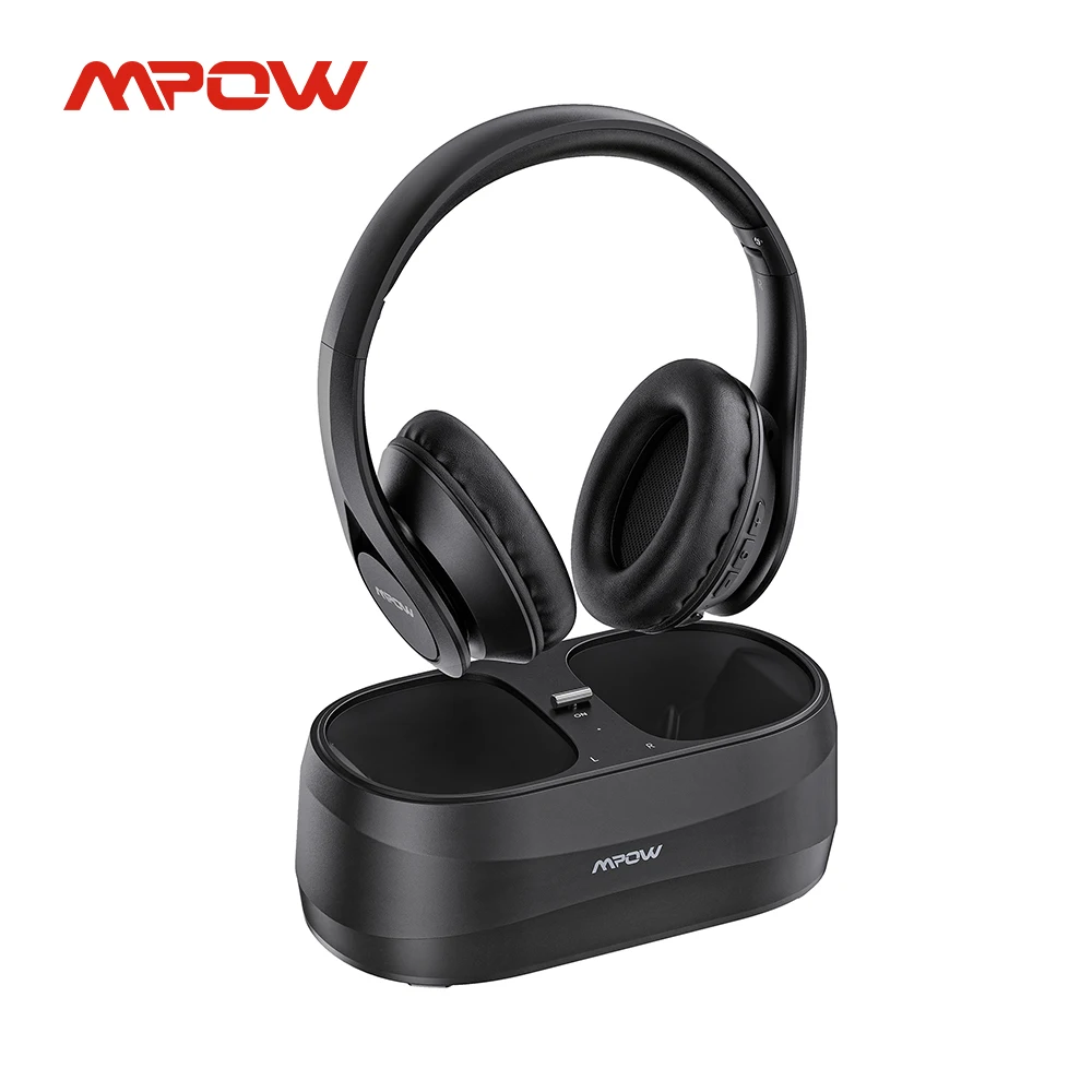 

Улучшенные ТВ Bluetooth наушники Mpow T20, беспроводная гарнитура с передатчиком 3,5 мм, USB-порт RCA AXU, время работы 25 часов для телевизора, ноутбука, ПК
