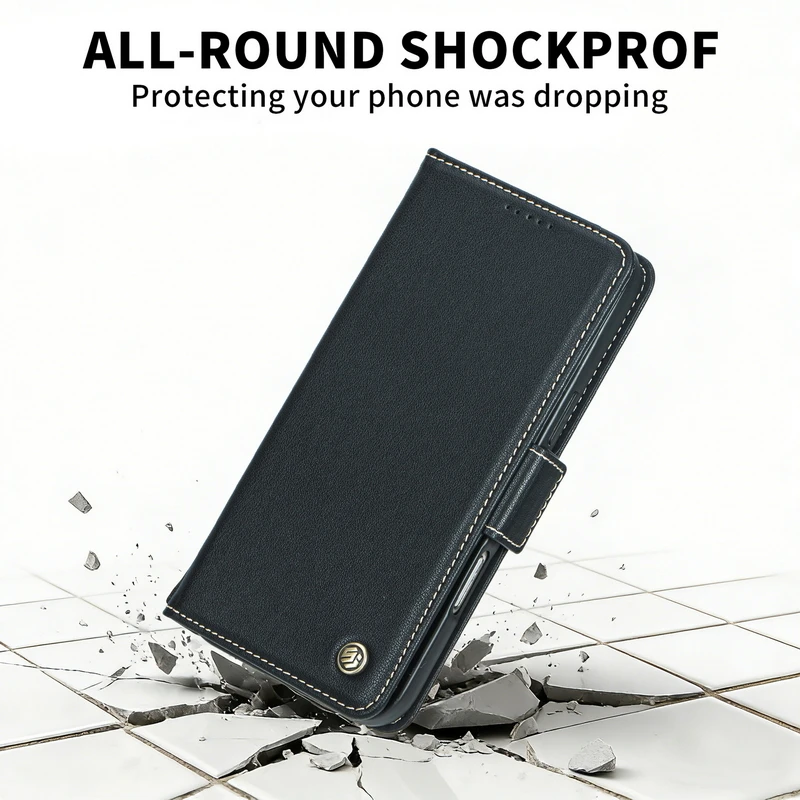 Фото Чехол-кошелек из 100% натуральной кожи Nappa с отделениями для карт для Huawei Mate 50 40 Pro+ 30 Pro 50E 40E, противоударный, с откидной крышкой №5