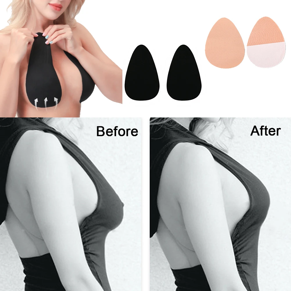

1Pair Backless Strapless Invisible Push Up Bras For Women Adhesive Wireless Bralette Breast Lift Sticky Bra