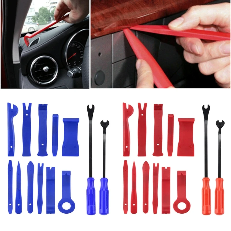 

Trim Removal Tool Dashboard Durable Trim Removal Level Pry Tools Door Panel Radio Terminal Fastener Remover Tools R2LC