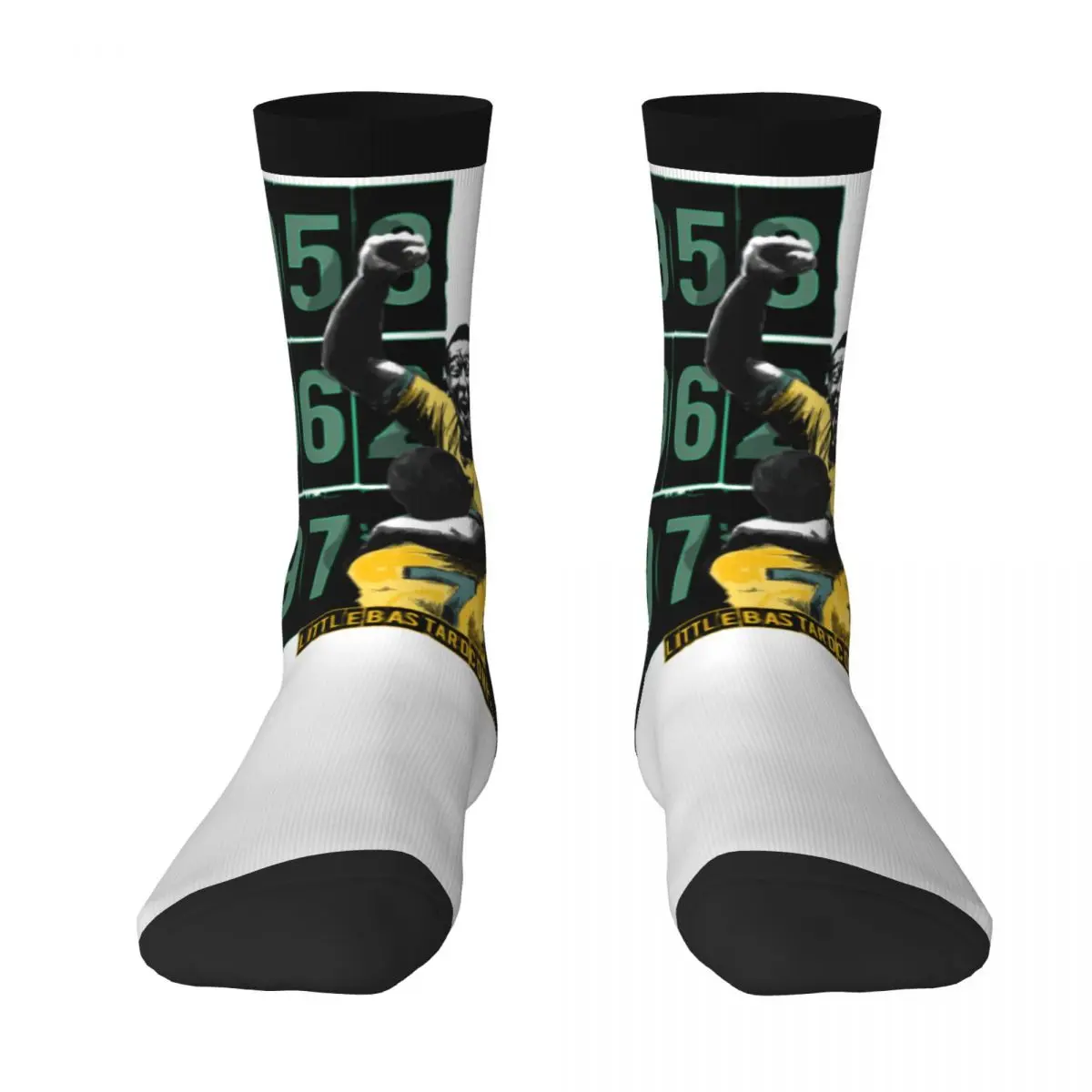 

Football Team Stocking Brazil 9 Nascimento And Pelﾩs Peles BEST TO BUY Humor Graphic Novelty Knapsack Elastic Socks