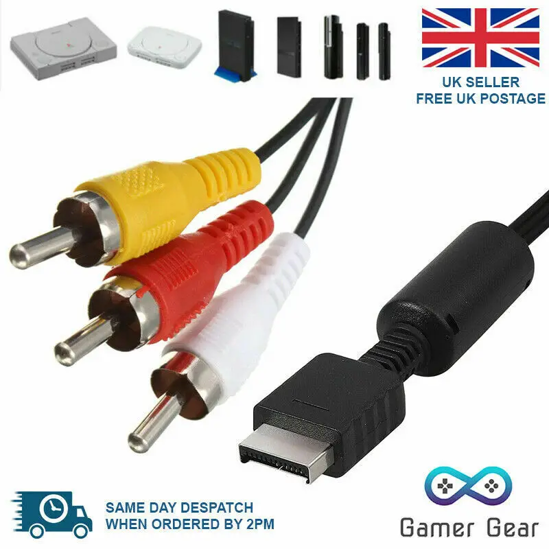 Композитный кабель RCA AV TV Video Audio для PS1 PS2 PS3 адаптер 1 8 м |