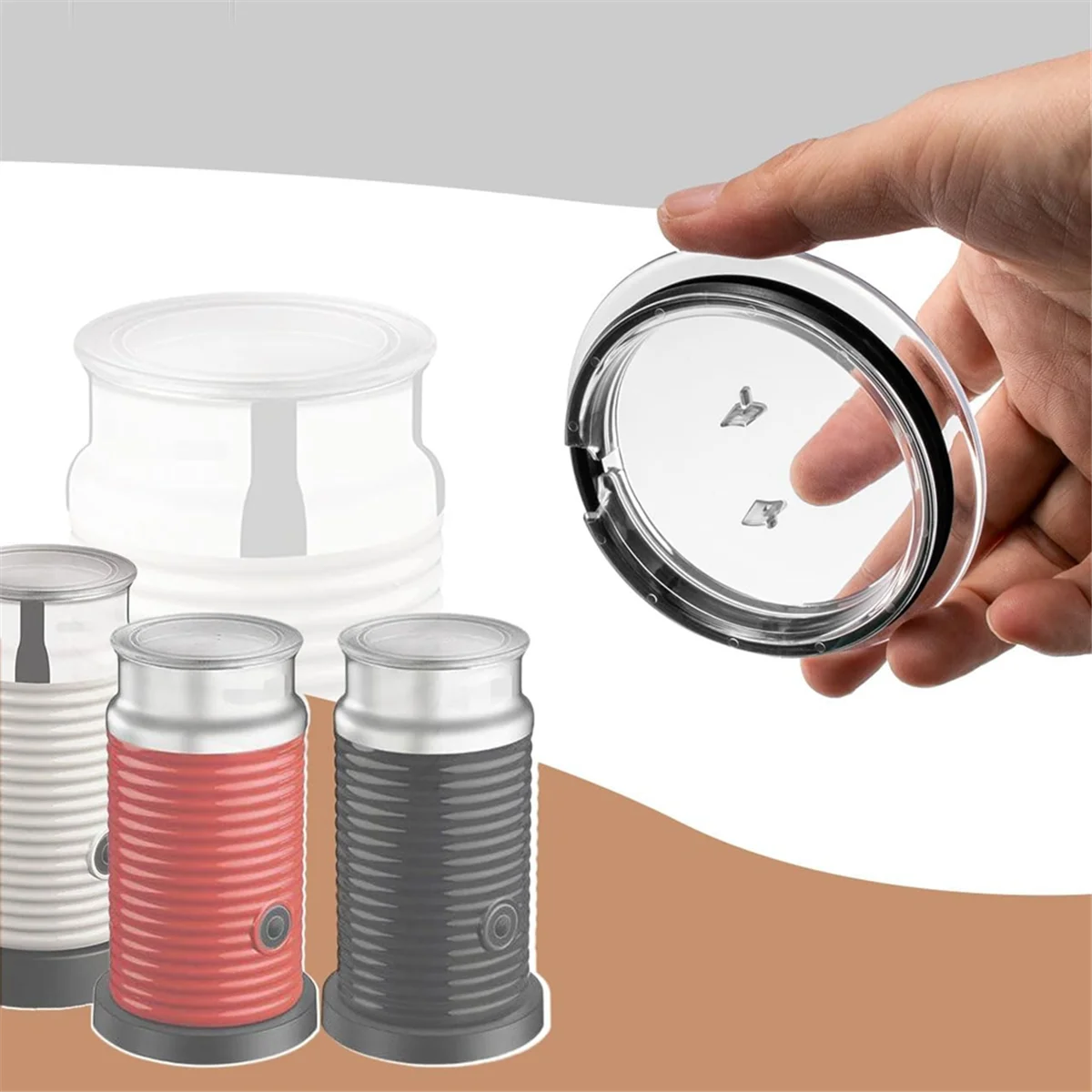 Крышка и уплотнение для вспенивания молока запасные части машины Nespresso Aeroccino 3 3R