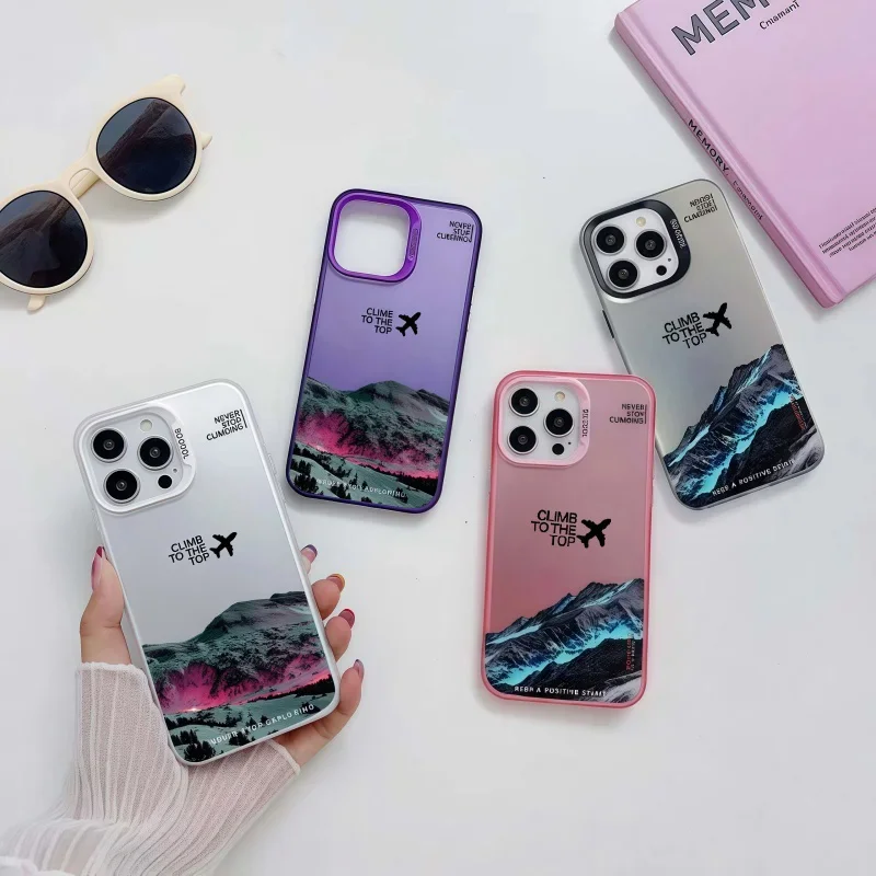 Чехол Mountain Peak Aircraft для OPPO Reno 12 10 11 Pro Plus 5G 7 12F 11F A78 A58 A18 A38 A98 A79 A17 A74 A36 A96 A55 Find X8