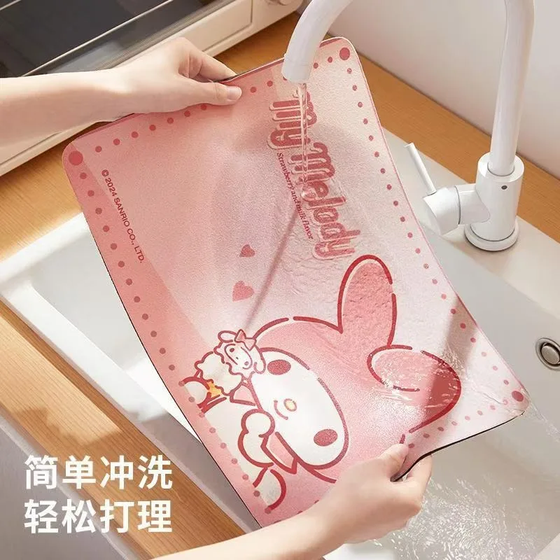 Sanrio Hello Kitty Melody Коврик Для Обеденного Стола Cinnamoroll Водостойкий Маслостойкий